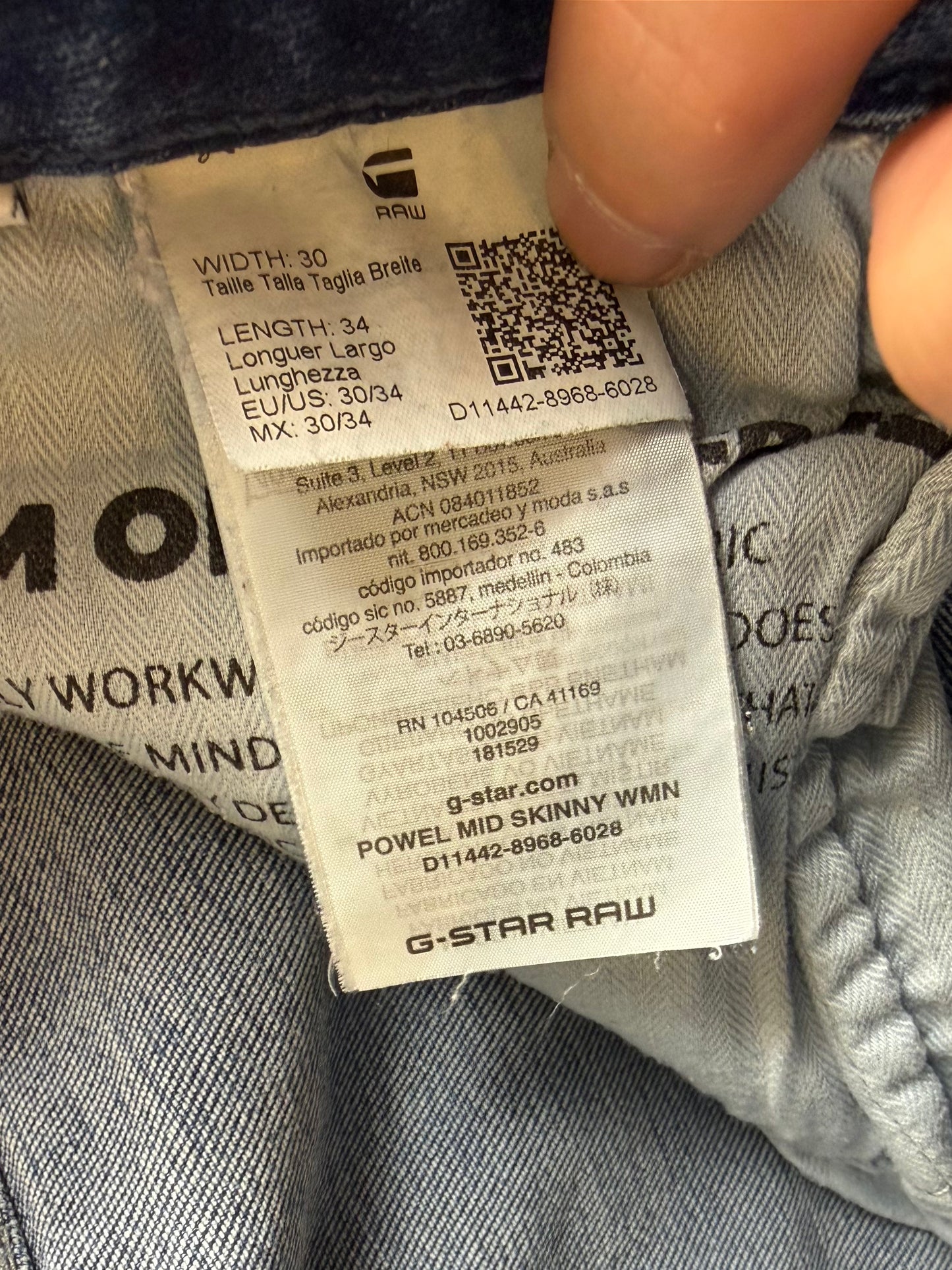 G-Star RAW női skinny farmernadrág
