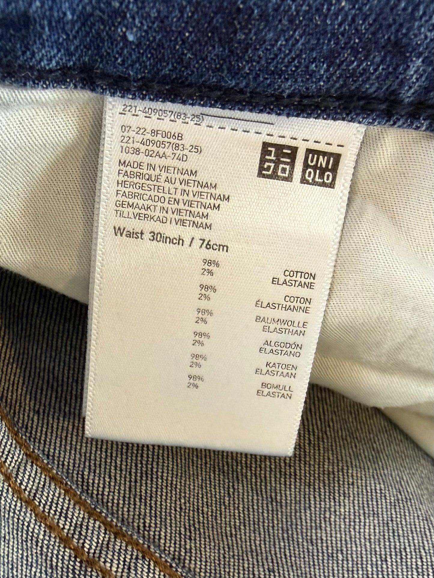 Uniqlo női egyenes szárú farmernadrág