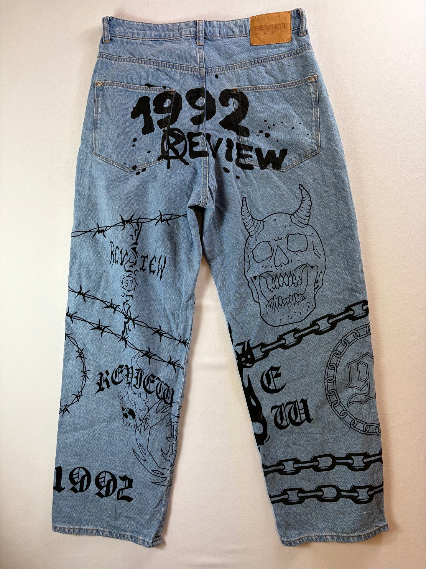 Y2K Szuper Baggy Unisex Farmernadrág Teszt