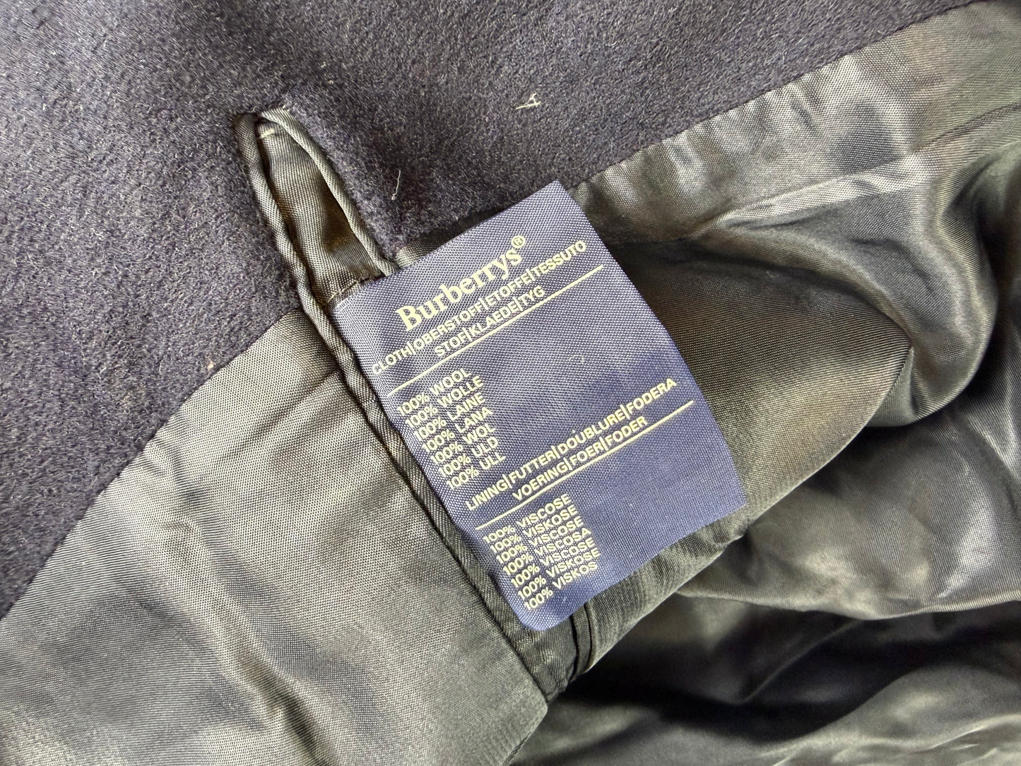 Palton lung vintage Burberrys din lână