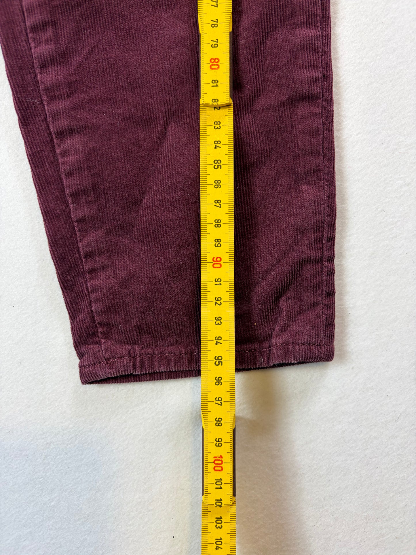 Pantaloni din velur Tommy Hilfiger de damă