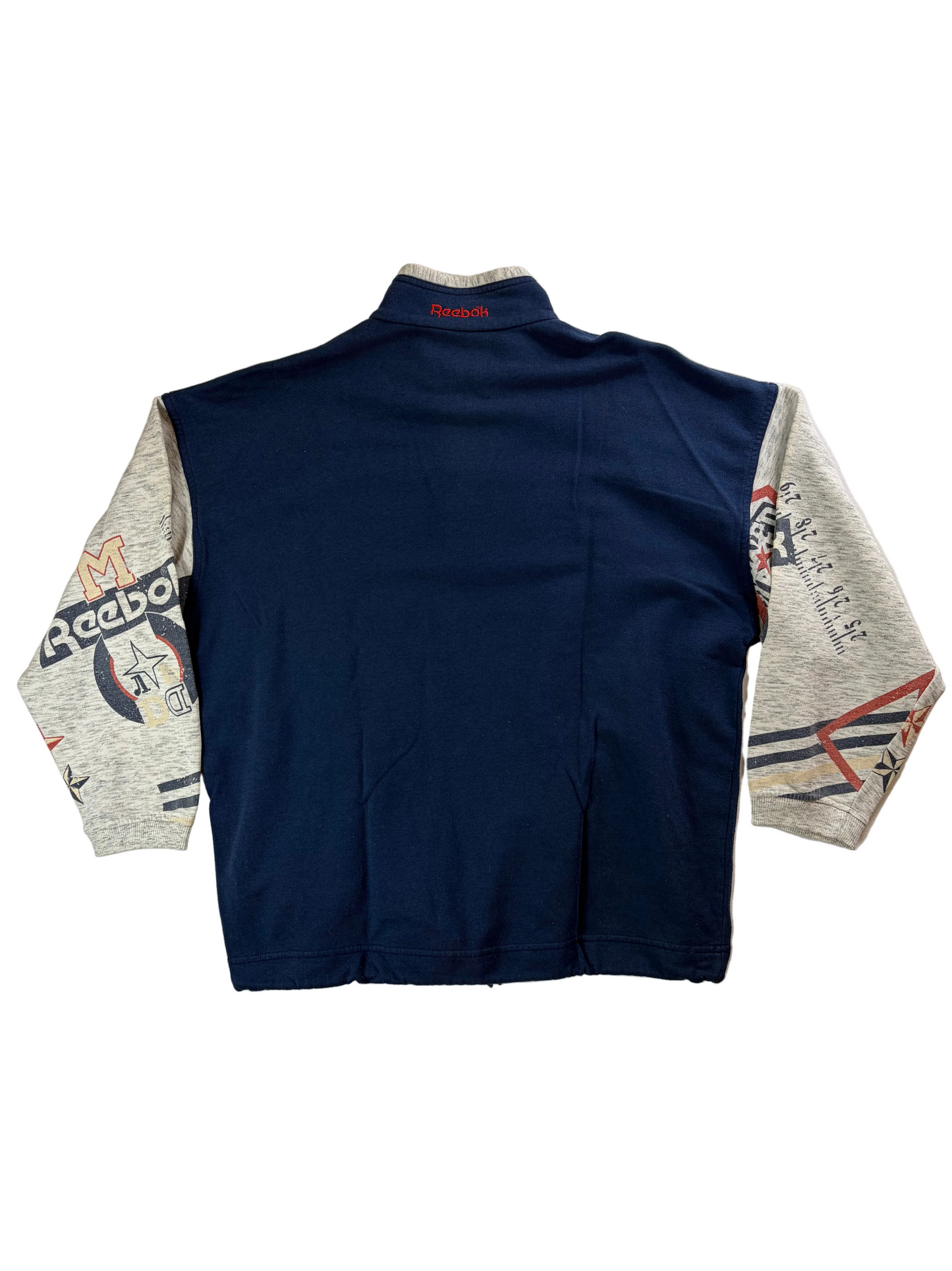 Pulover vintage Reebok cu fermoar