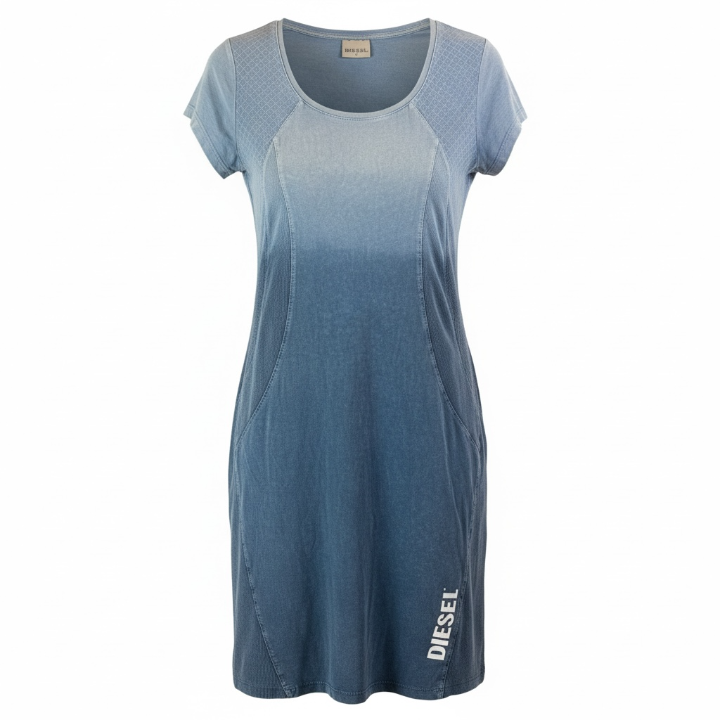 ombre t shirt dress Vintage Diesel Women's T-Shirt – TagDrop The shirred detailing at Color:White and Pink L I V D Nov1925
