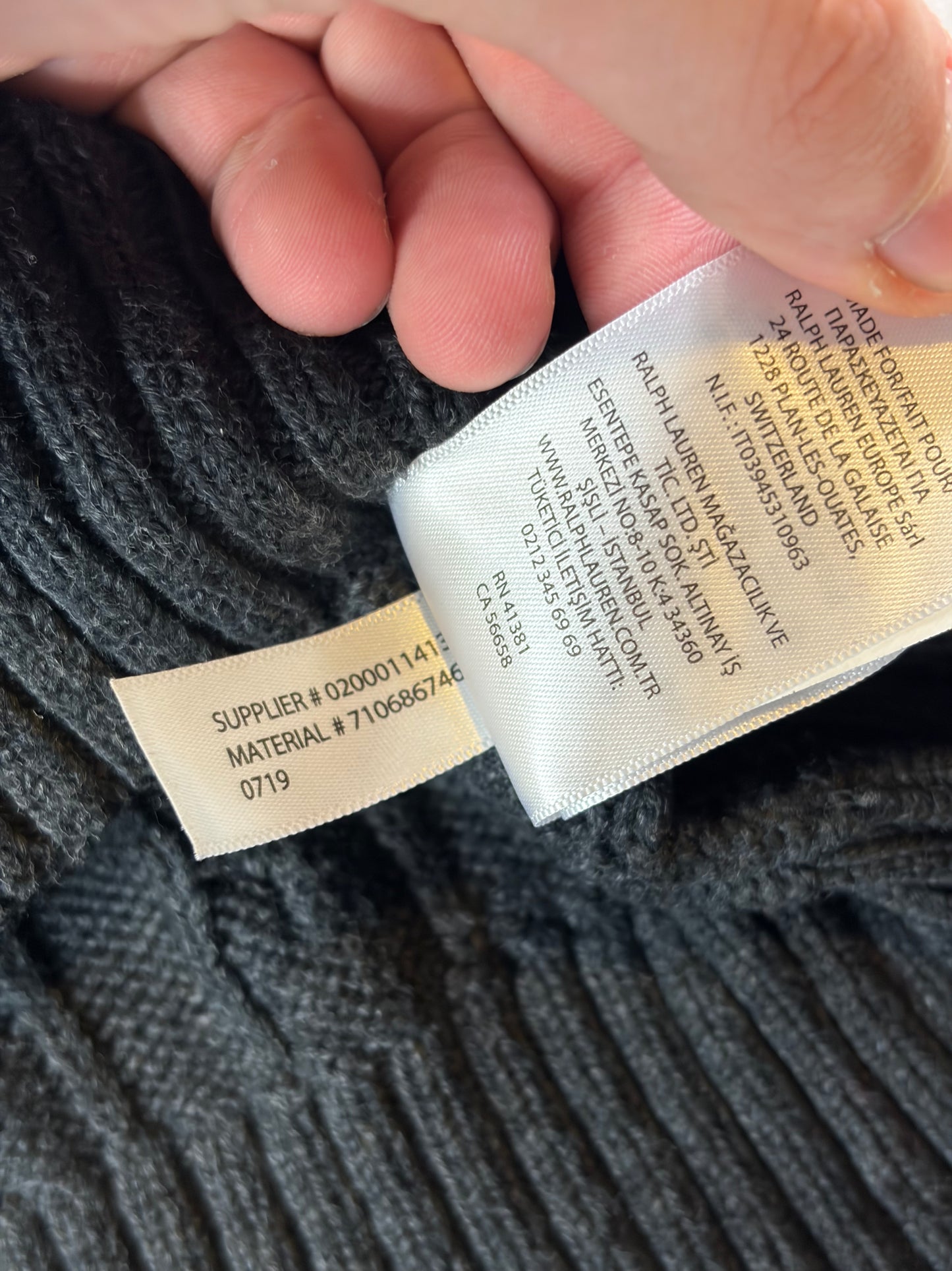 Pulover tricotat cu model împletit Ralph Lauren