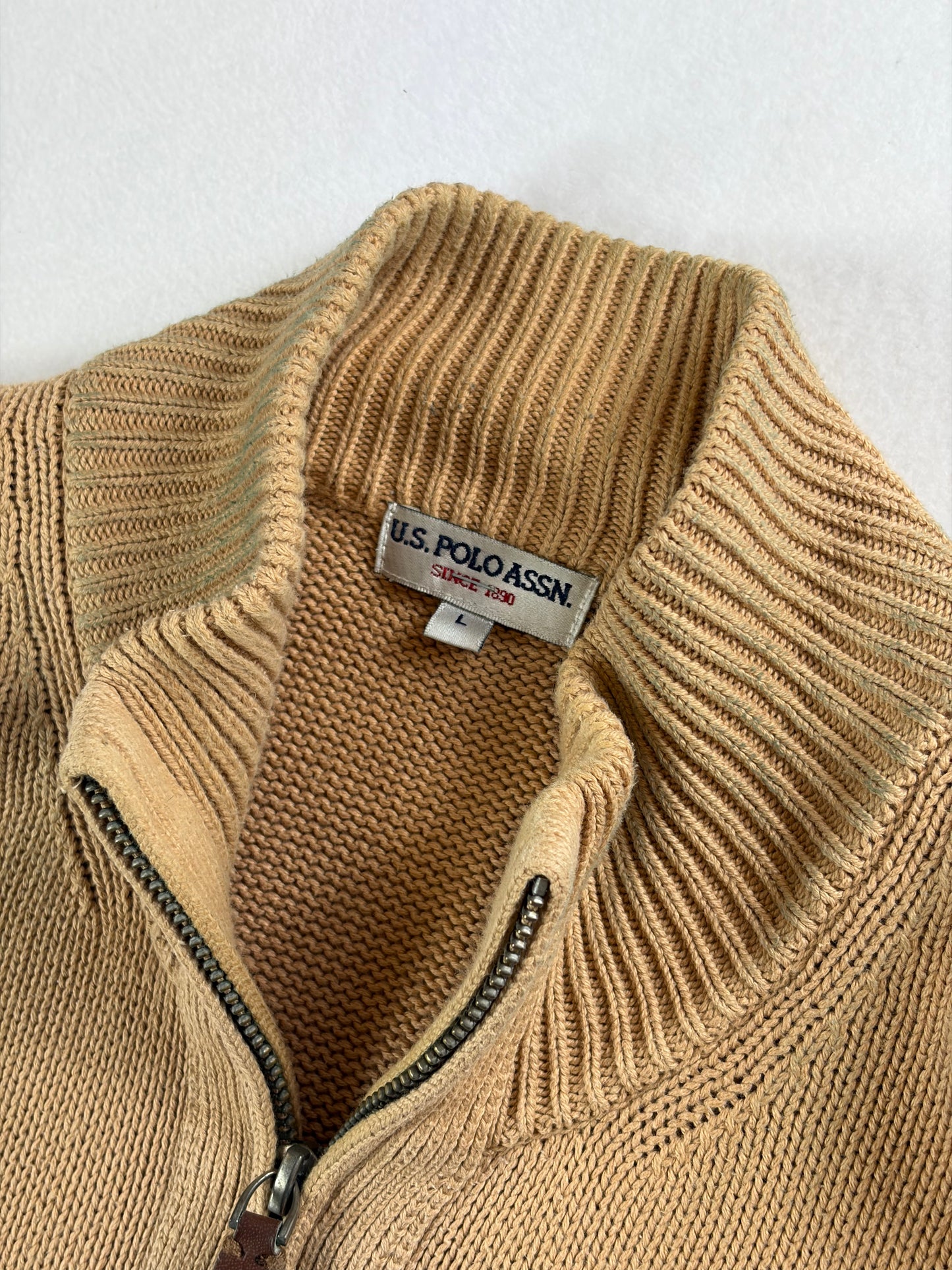 U.S. Polo Assn. Pulover cu fermoar 3/4