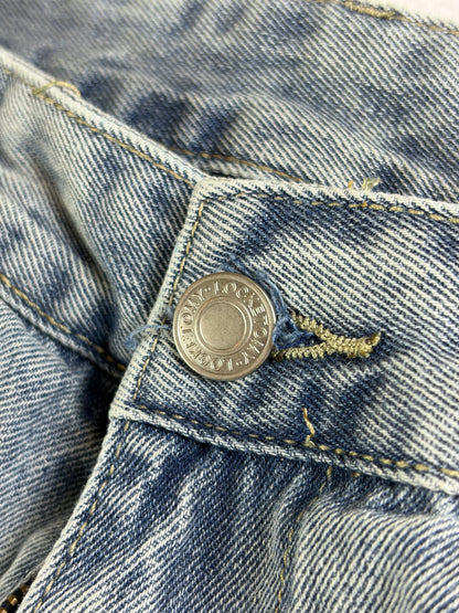 Bő szabású, Chrome Hearts ihlette uniszex farmer