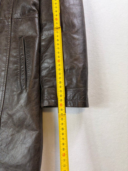 Palton din piele Vintage Vera Pelle pentru femei