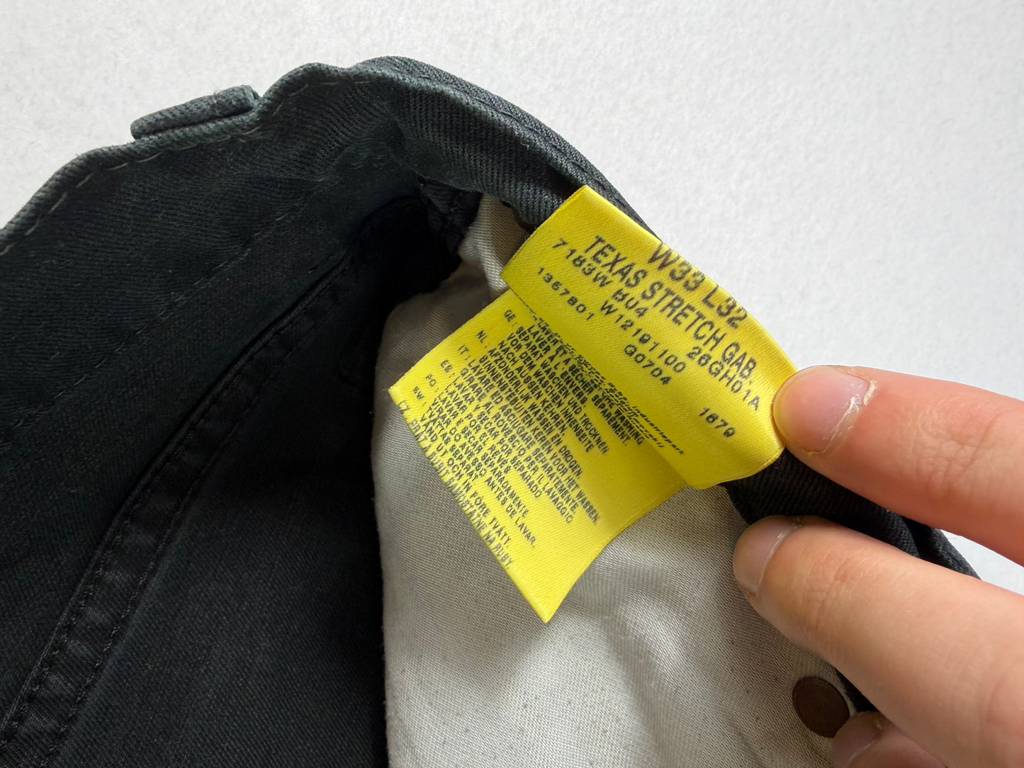Wrangler „Texas Stretch” fekete farmernadrág