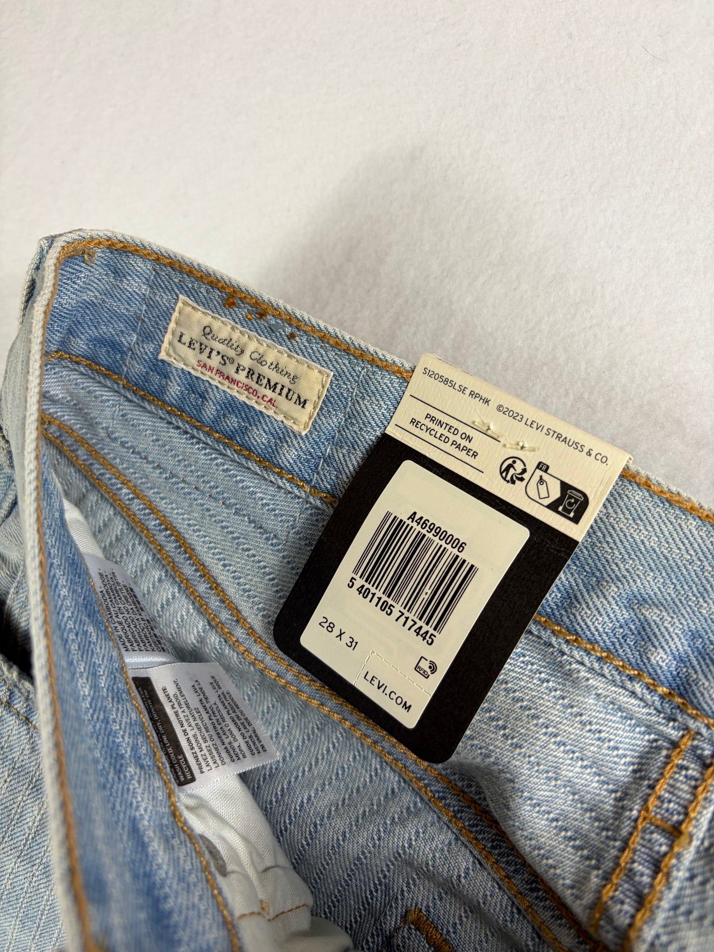 *Új* Vintage Levi Strauss & Co 501-es farmer