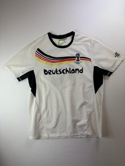 Tricou vintage de fotbal Cupa Mondială FIFA Brazilia vs. Germania