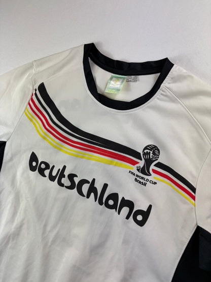 Tricou vintage de fotbal Cupa Mondială FIFA Brazilia vs. Germania