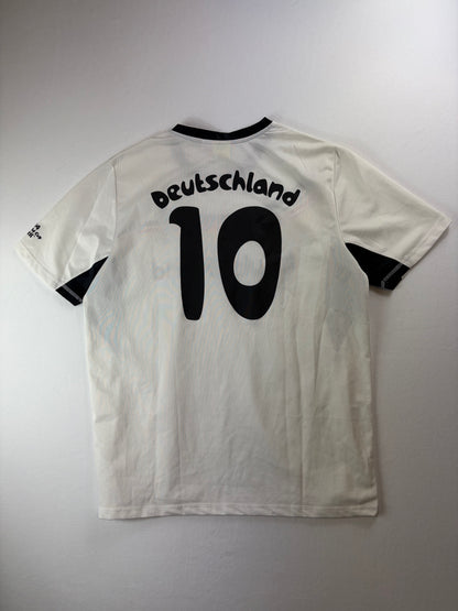 Tricou vintage de fotbal Cupa Mondială FIFA Brazilia vs. Germania