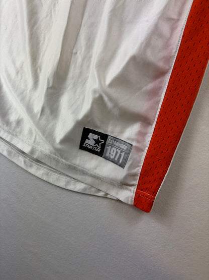 Tricou de baschet fără mâneci Starter, alb și roșu