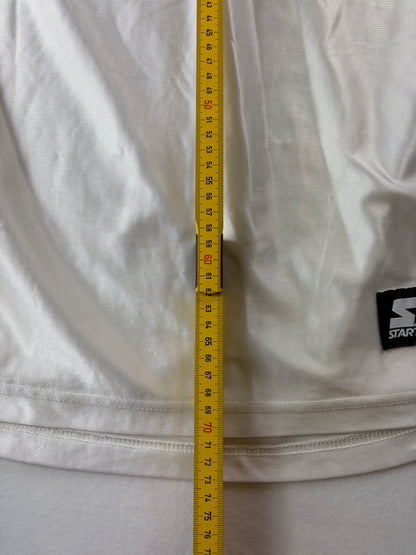 Tricou de baschet fără mâneci Starter, alb și roșu