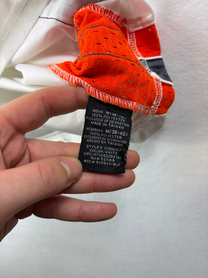 Tricou de baschet fără mâneci Starter, alb și roșu