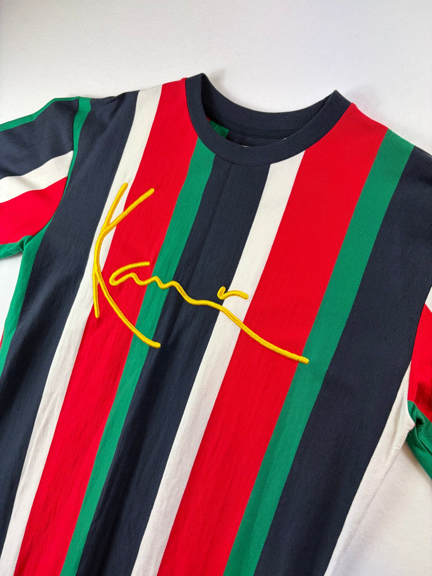 Karl Kani Embroidered Striped T-Shirt