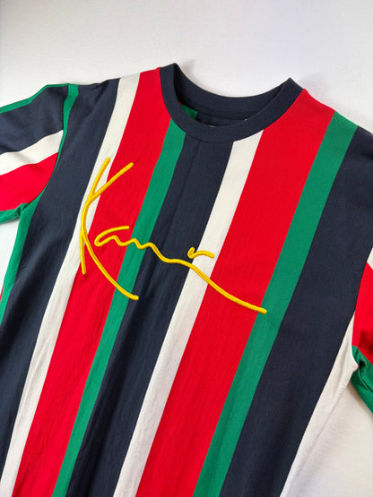 Karl Kani Embroidered Striped T-Shirt