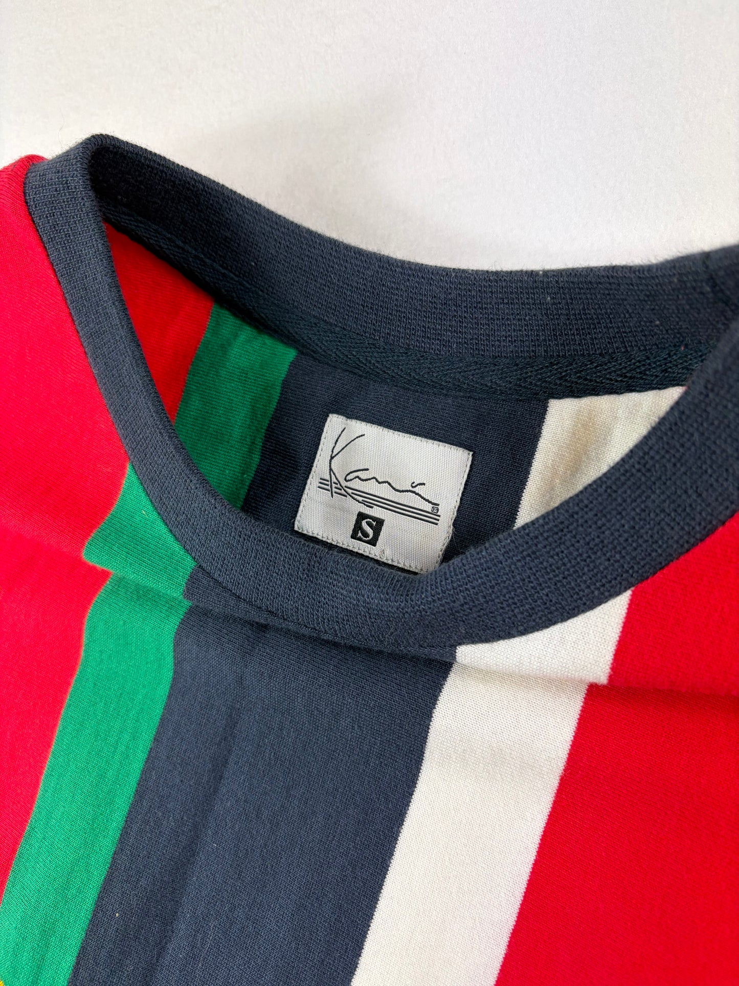 Karl Kani Embroidered Striped T-Shirt