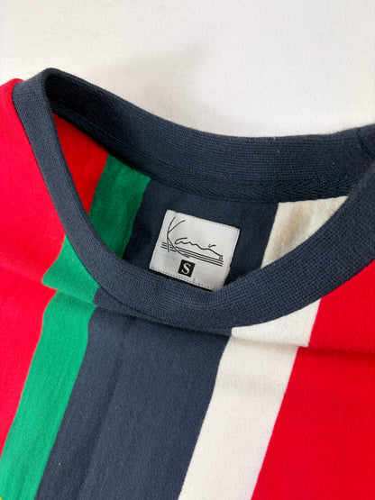 Karl Kani Embroidered Striped T-Shirt