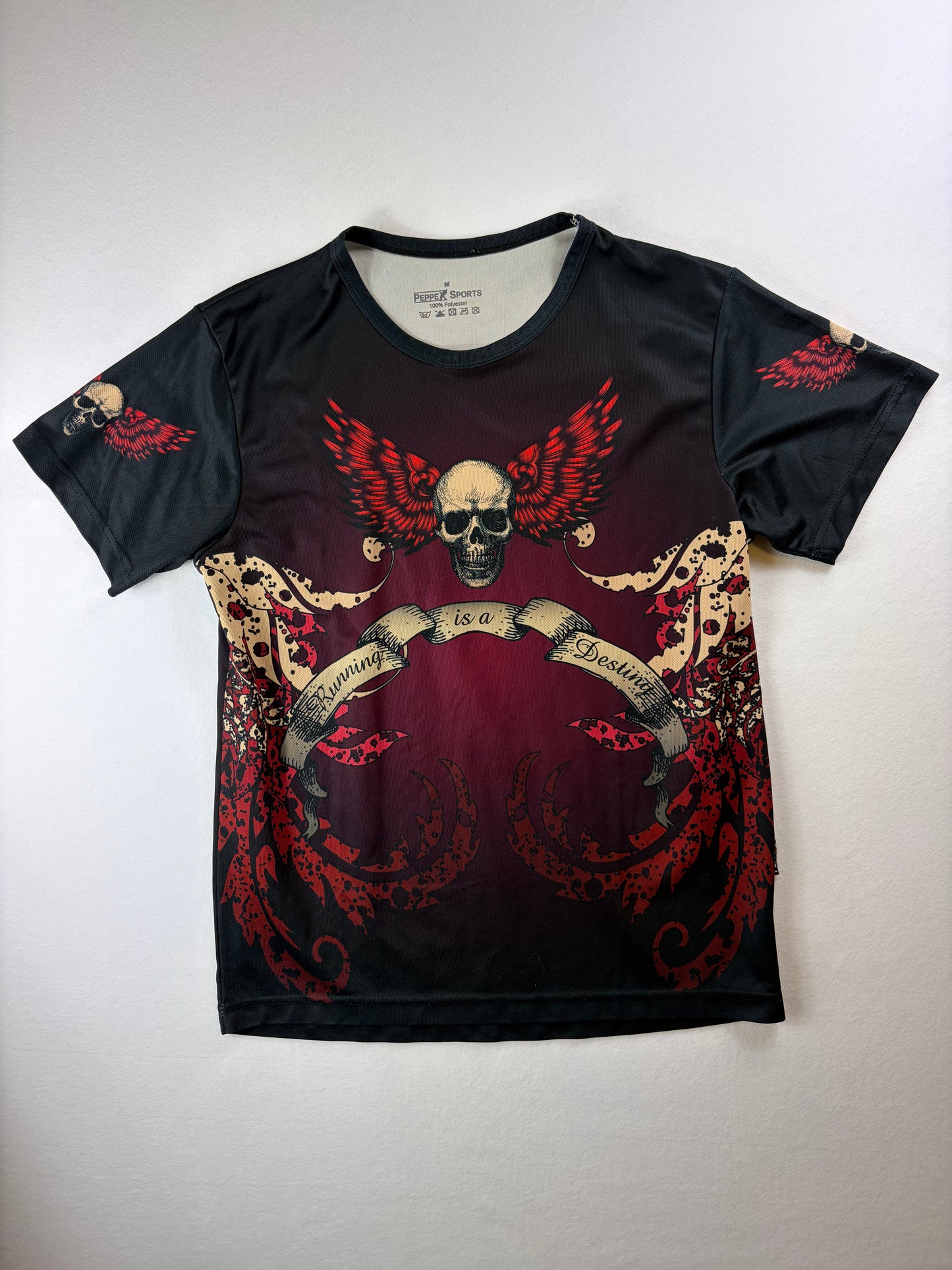 Tricou cu imprimeu Craniu în Stil Y2K