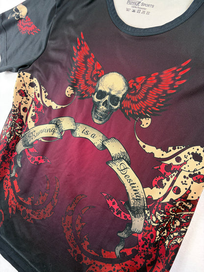Tricou cu imprimeu Craniu în Stil Y2K
