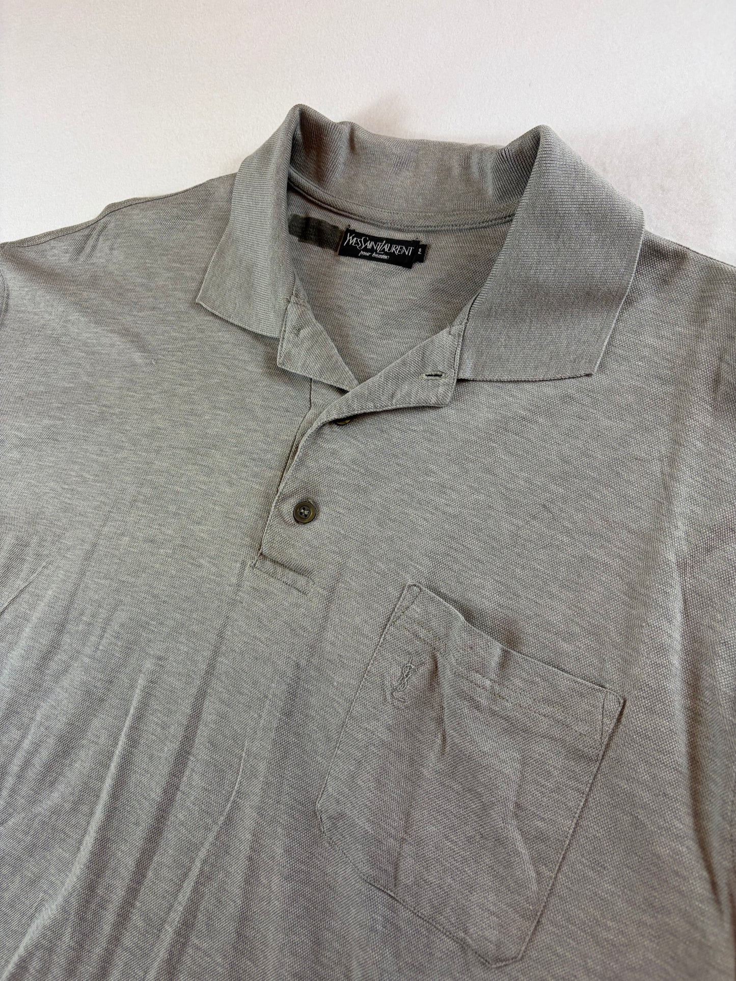 Vintage Yves Saint Laurent Women's Polo T-Shirt