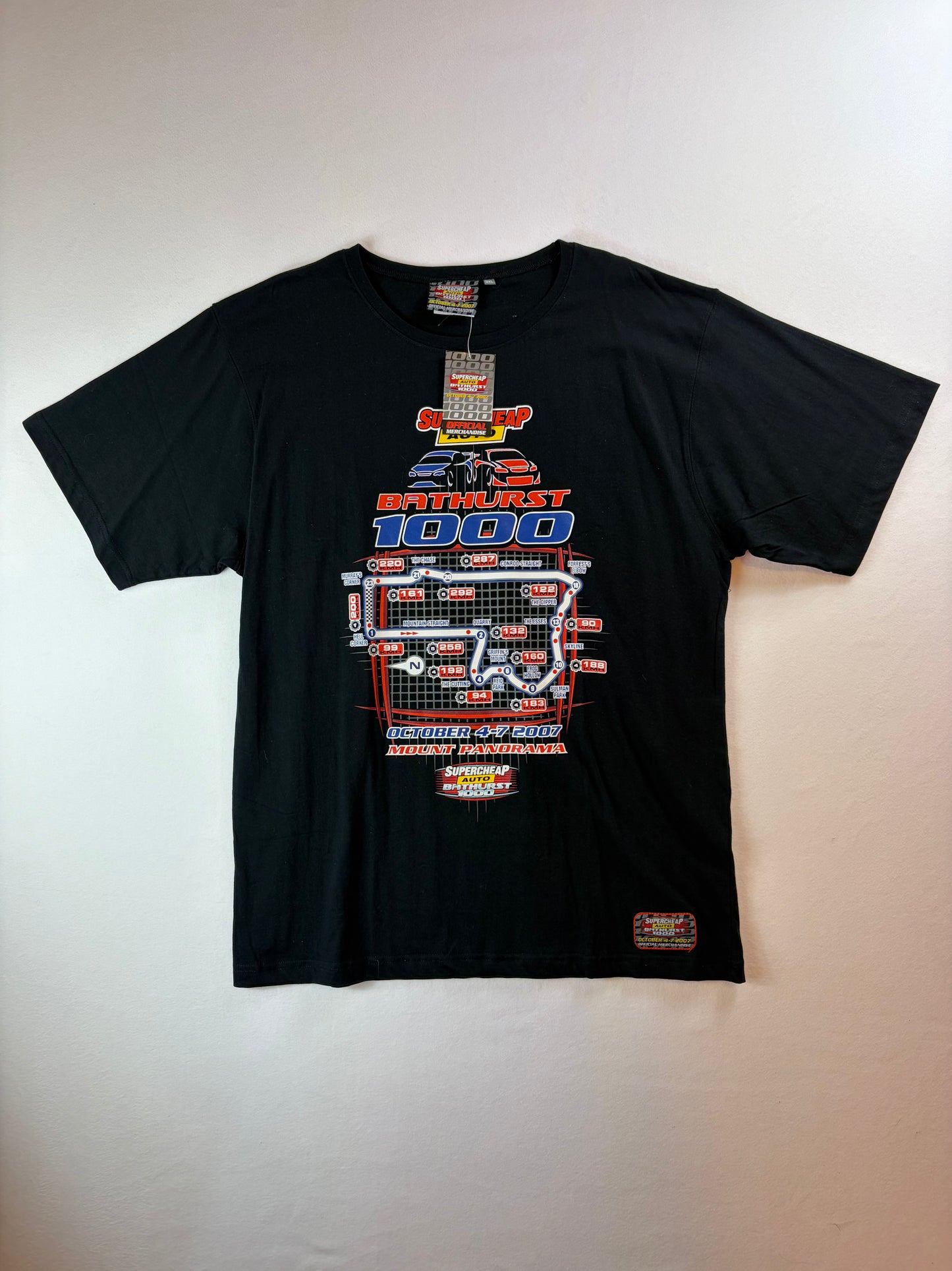 Y2K ausztrál szuperolcsó autós Bathurst 1000 póló