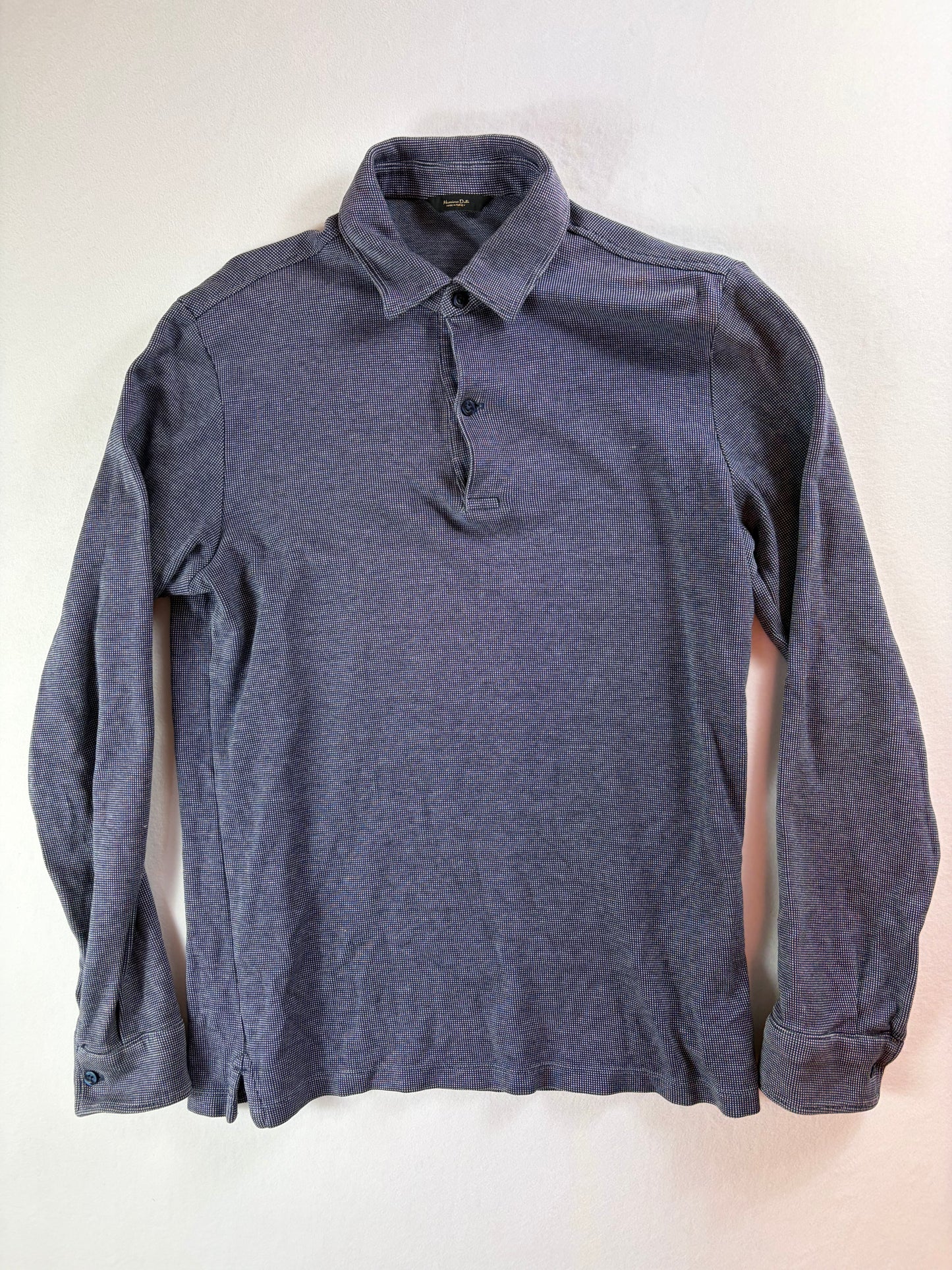 Tricou polo cu mânecă lungă Massimo Dutti