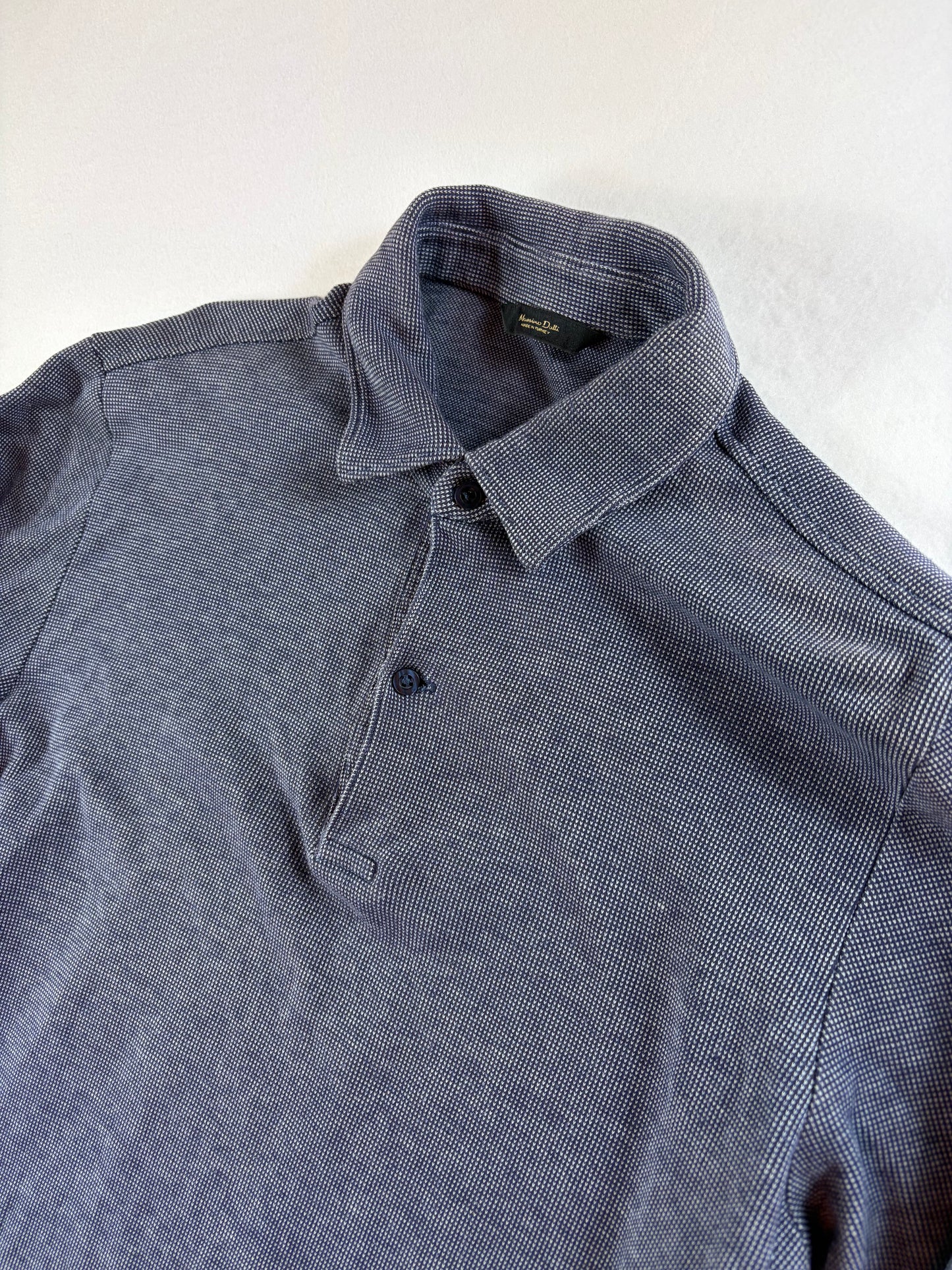 Tricou polo cu mânecă lungă Massimo Dutti