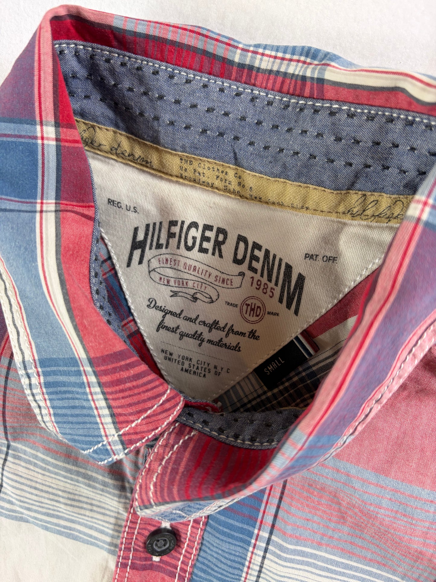 Cămașă vintage Tommy Hilfiger cu mânecă scurtă