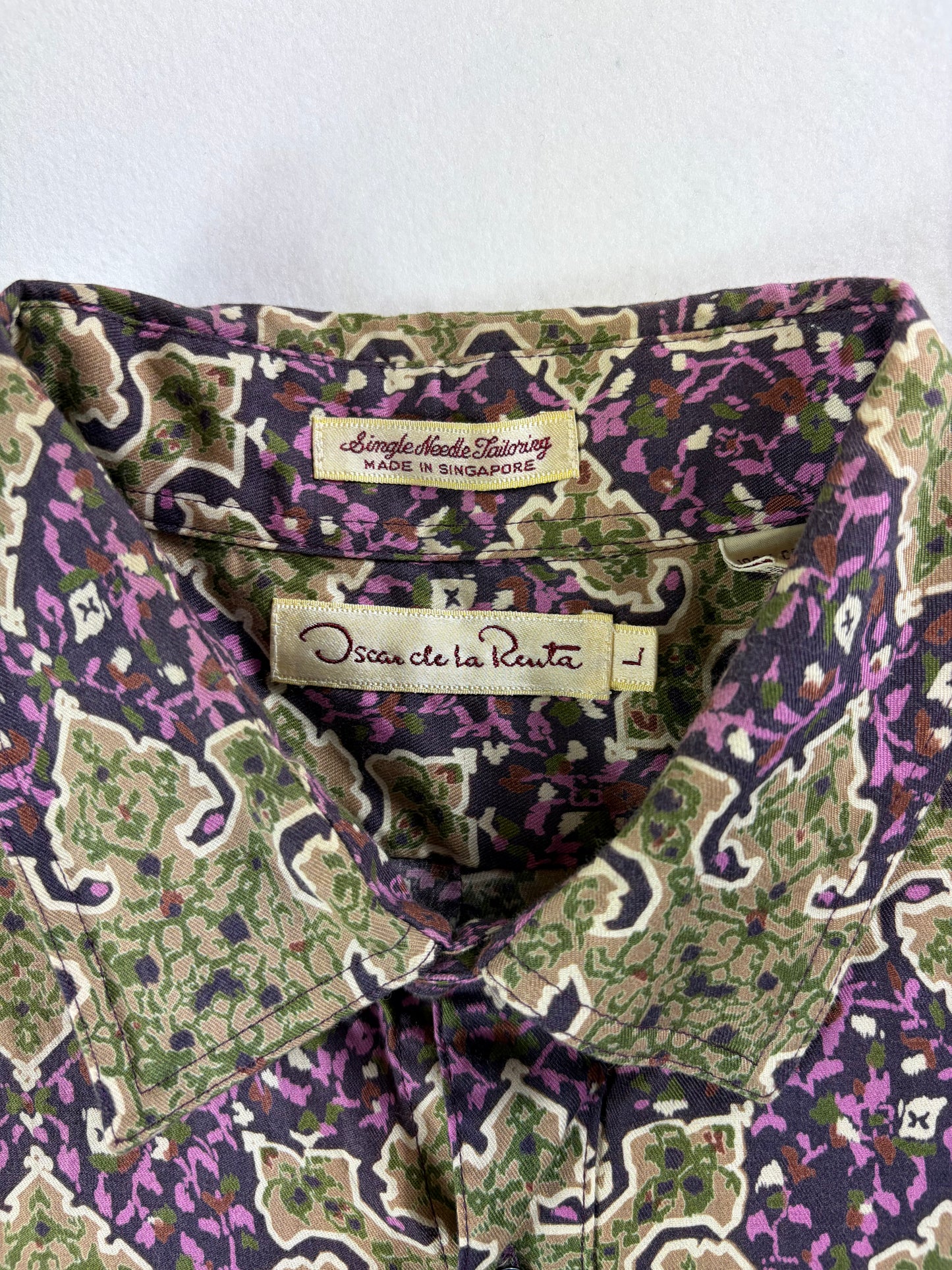 Cămașă vintage Oscar de la Renta