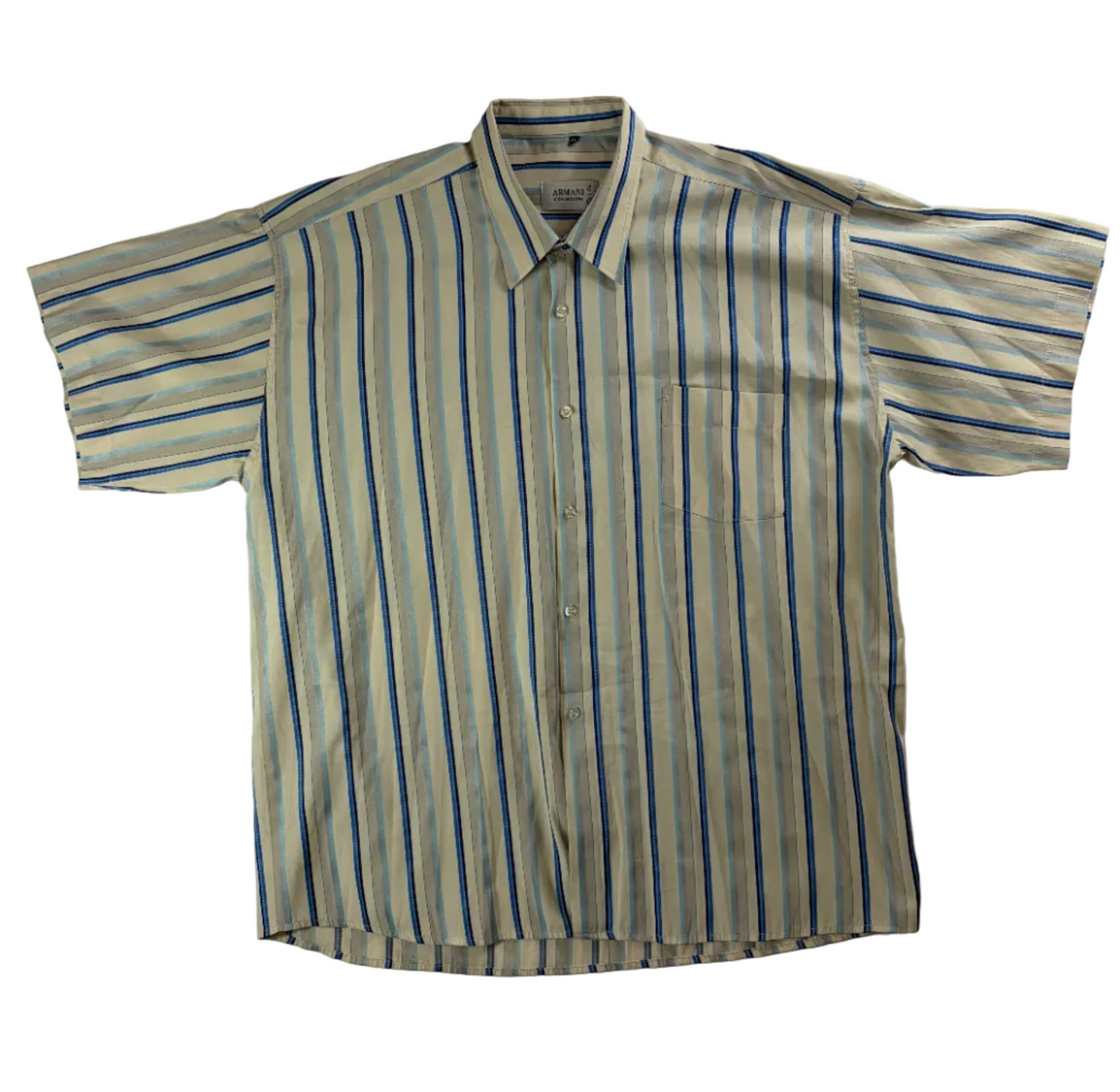 Cămașă vintage Armani cu mânecă scurtă