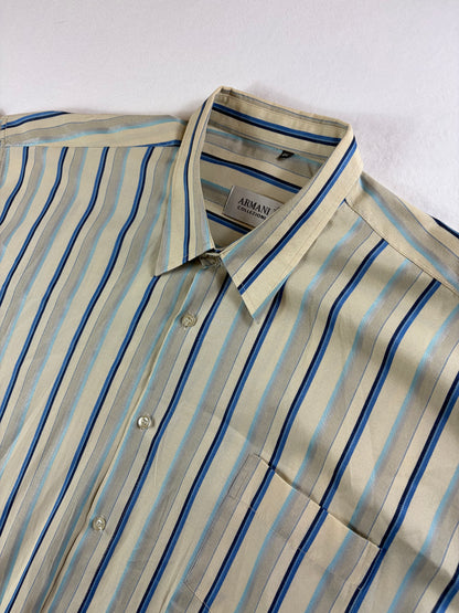 Cămașă vintage Armani cu mânecă scurtă