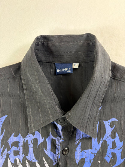 Cămașă cu mânecă scurtă în stil Rock Y2K „Hard Skull”