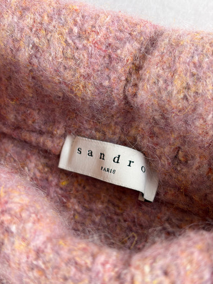 Sandro Paris Pulover tricotat scurt din lână și cașmir *Eșantion*