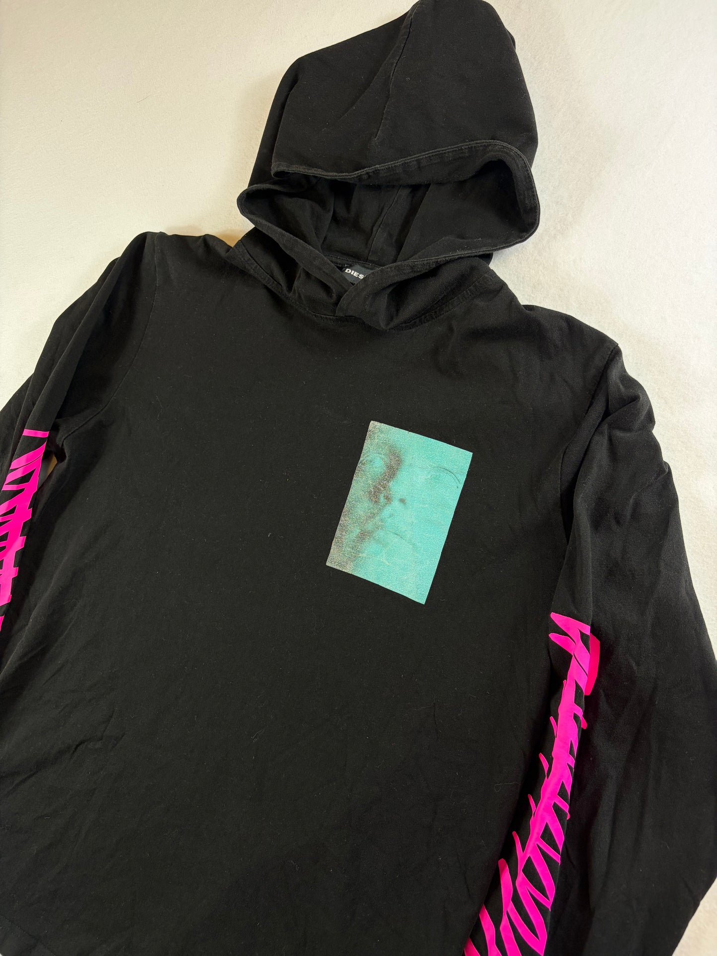 Diesel "Frozen Face" Print Hoodie