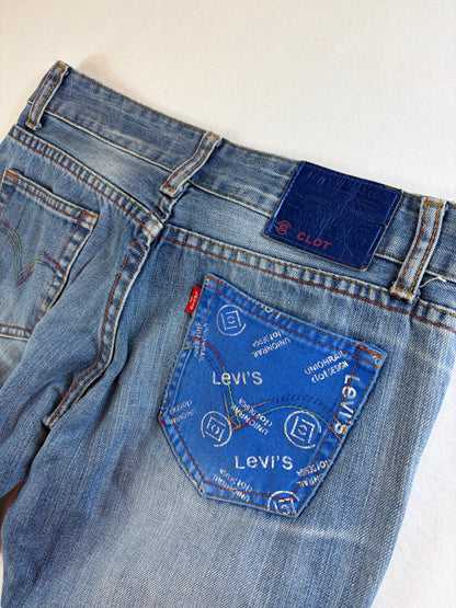 Levi Strauss & Co x CLOT Slim női farmer *RITKA*