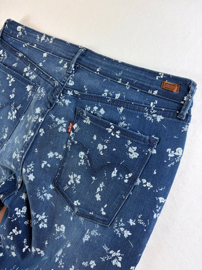 Levi Strauss & Co női virágmintás "leggins" farmernadrág