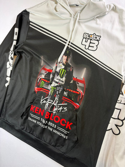 Ken Block 43 grafikus kapucnis pulóver