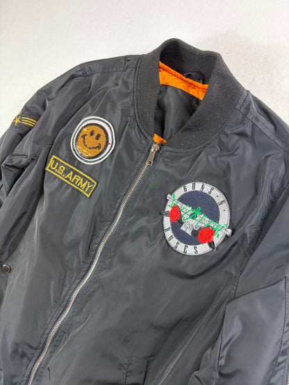 Geacă bomber de damă inspirată de Guns & Roses