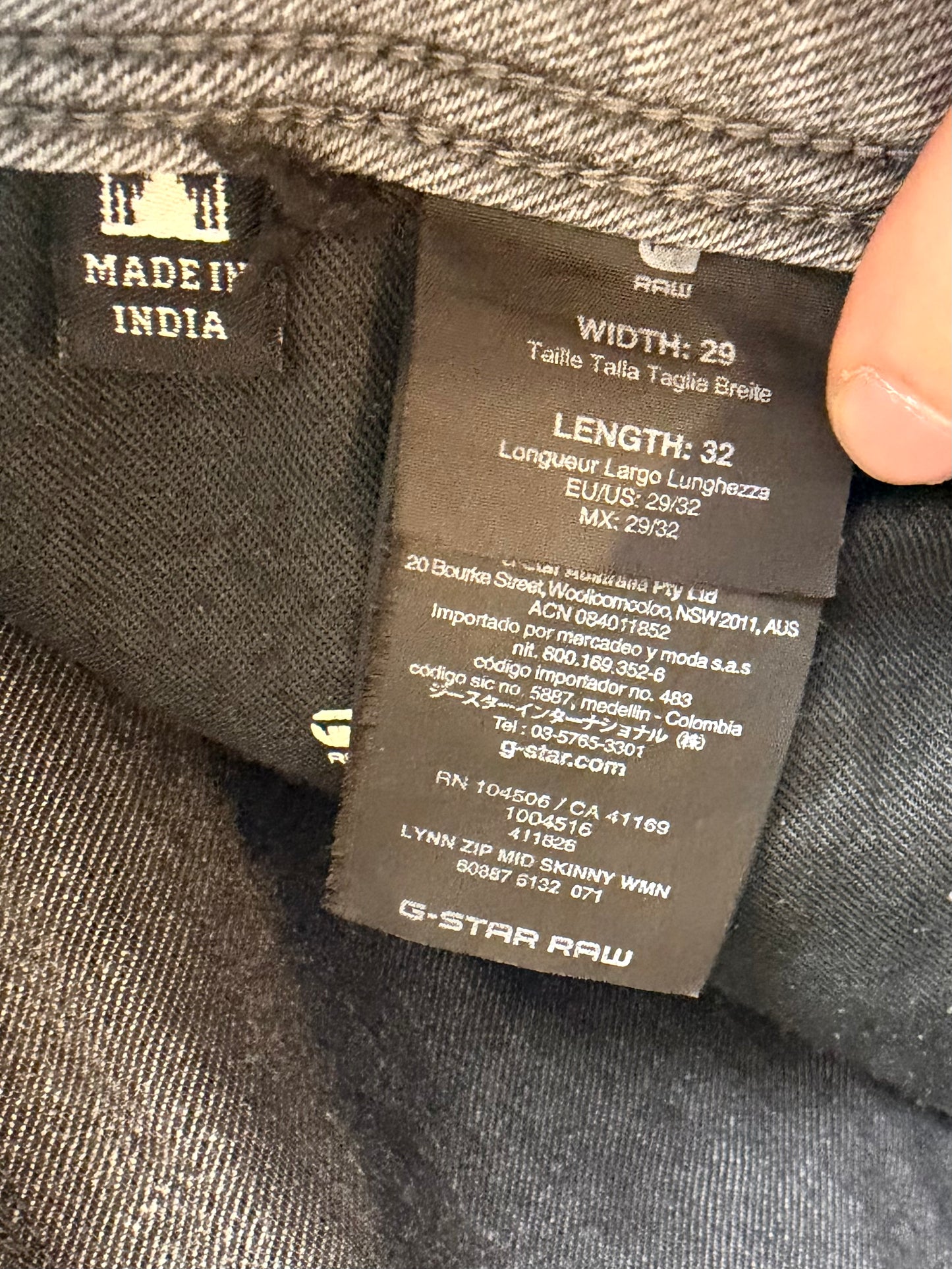 G-Star RAW női középhosszú, skinny farmernadrág