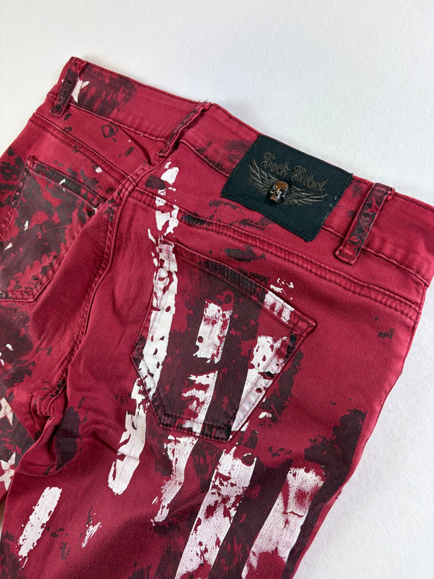 Rock Rebel Women's American Flag Print Jeans
