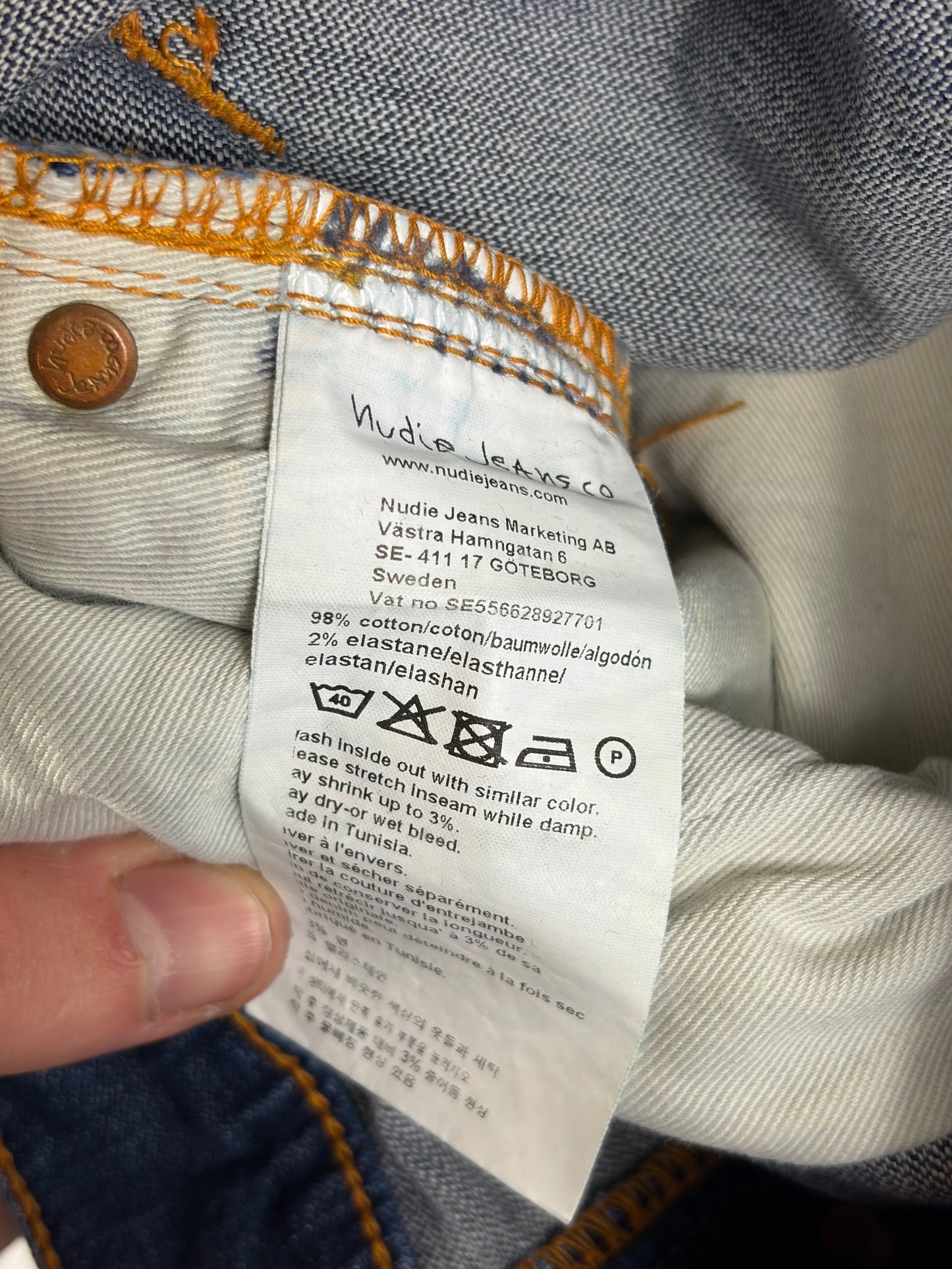 Nudie Slim Fit farmernadrág