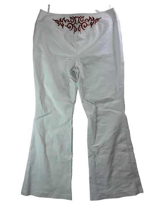 Pantaloni Evazați Vintage Y2K „Inspirați de Tatuaje”