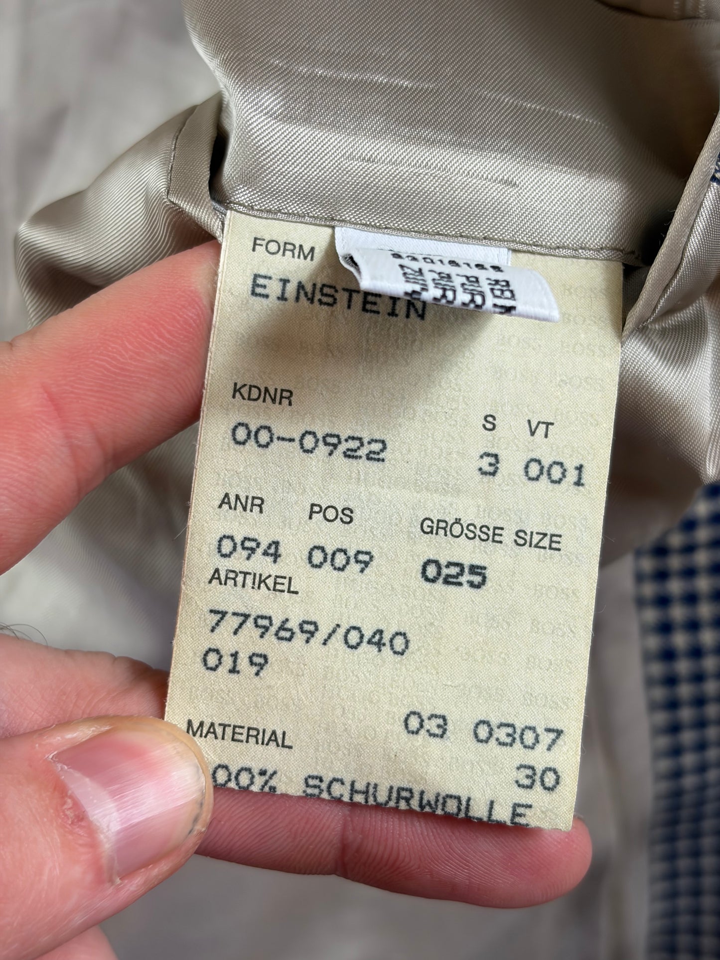 Sacou de costum Hugo Boss