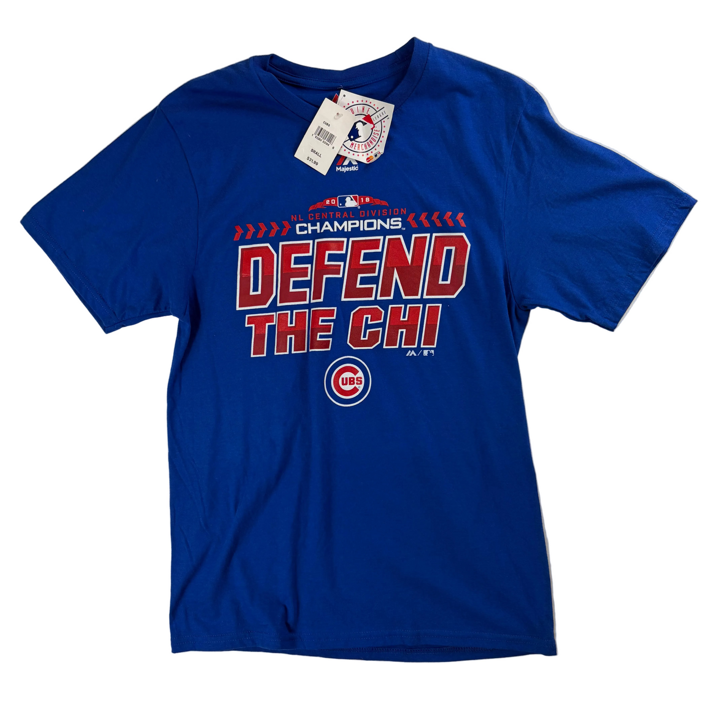 MLB x Chicago Cubs Majestic 2018 Postseason Locker Room Wild Card Defend T-Shirt