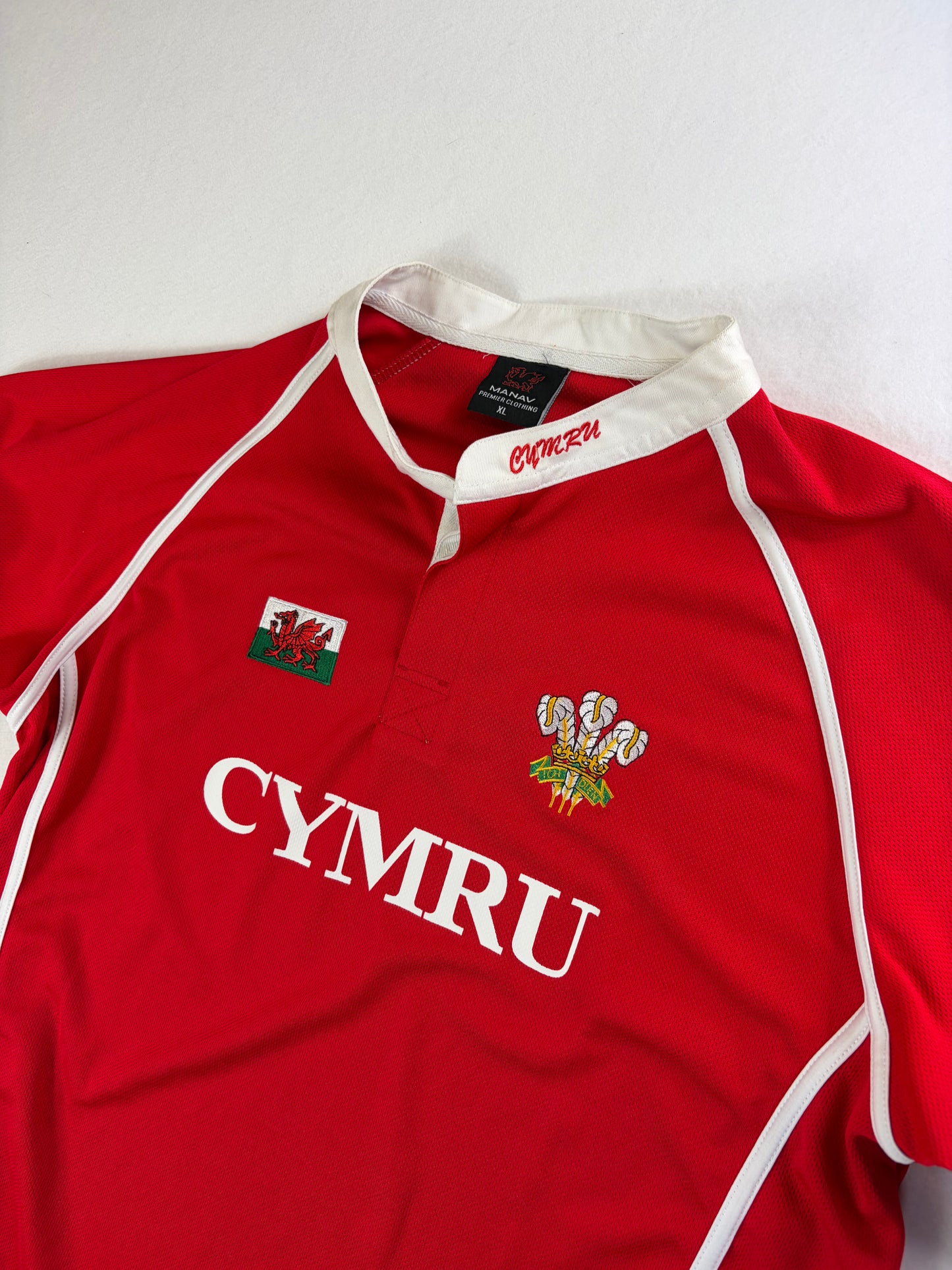 Tricou de fotbal/rugby vintage galez