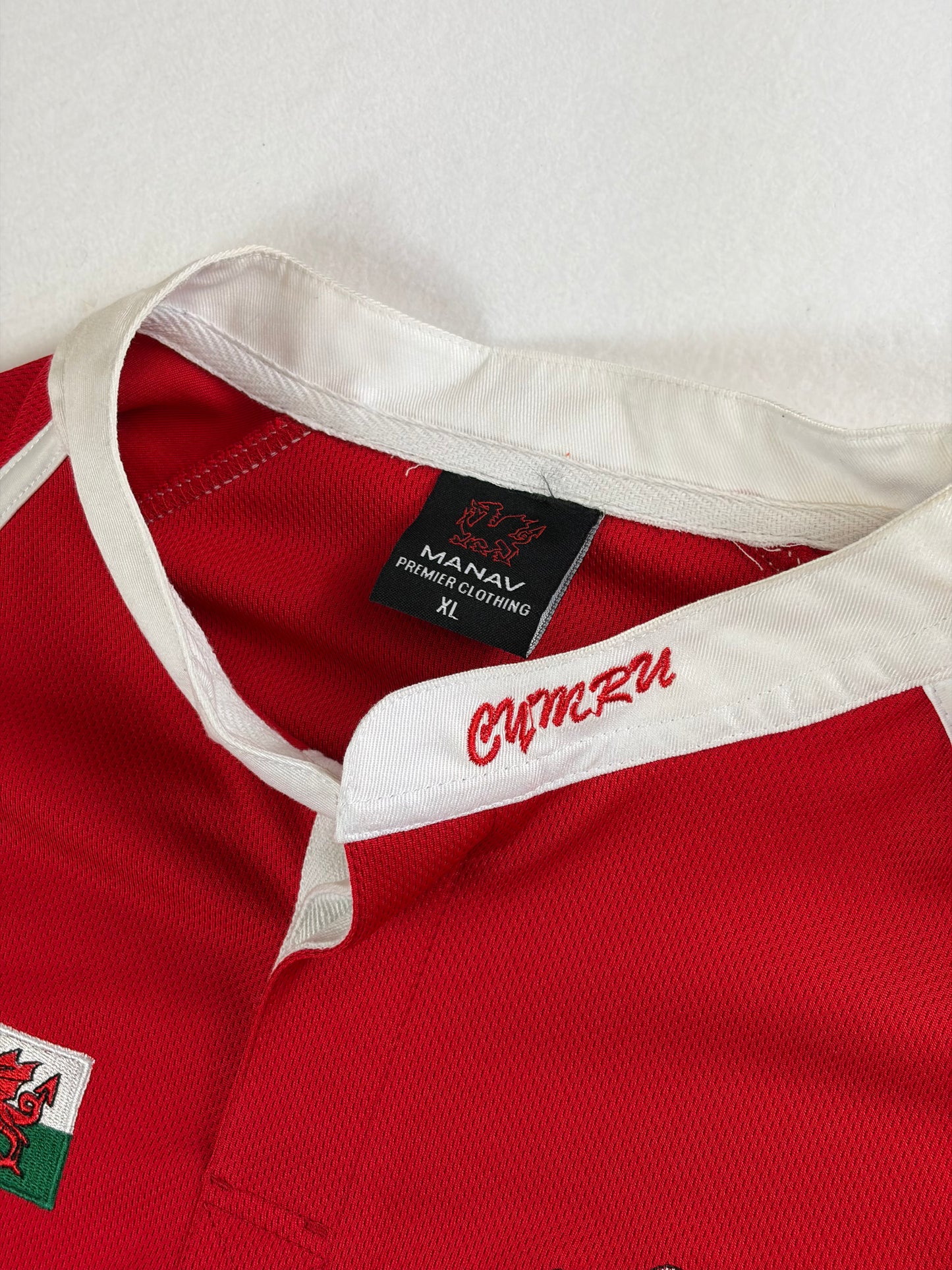 Tricou de fotbal/rugby vintage galez