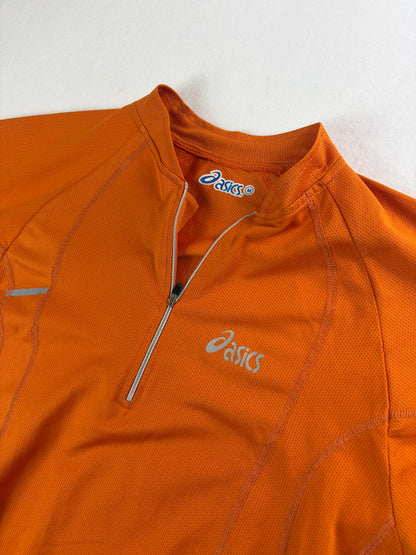 Vintage Asics Outdoor Zip-Up T-Shirt