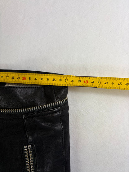 Blugi de damă din piele AllSaints, stil biker